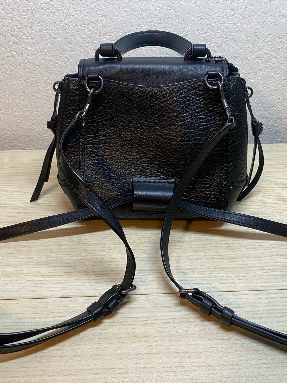 Coach Black Mini Faye Backpack